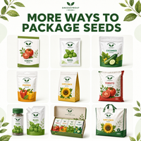 Emballage de semences de légumes personnalisé sac en plastique emballage d'étanchéité répétable pour les semences agricoles économiques feuille holographique Mylarbag
