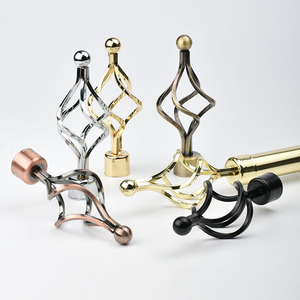 Meilleures ventes Accessoires de fer de style romain au design classique Vente en gros de tringles à rideaux de mode pour la décoration intérieure Matériau métallique - Product Image 2