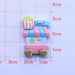 Nuevos cabujones de resina con parte posterior plana de oso de conejo Kawaii, modelo temático de Parque de Atracciones Artificial para la fabricación de joyas - Product Image 3