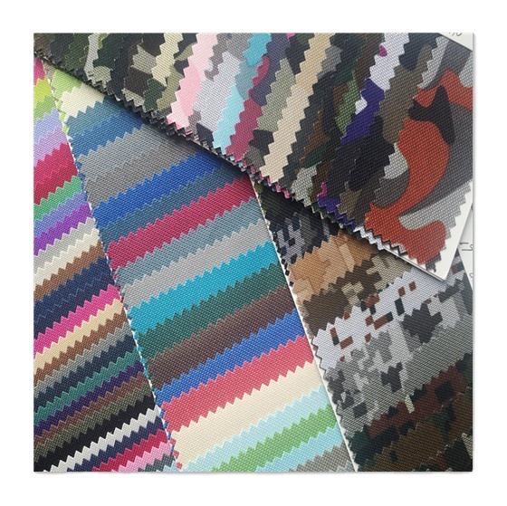 Customized Colors Camouflage Fabric 100% Polyester 300D/600D Oxford Fabric with PU/PVC