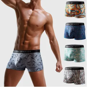 Supply golden supplier compression bamboo fiber comfortable underwear boxers short for men