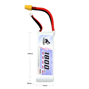 LOOYBAT batteria Lipo 1800mah 3S 6S 11.1V 22.2V alto tasso di scarico 70C 120C RC batteria ricaricabile Lipo-polimero Lipo auto da corsa - Product Image 1