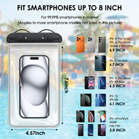 Pochette Téléphone Étanche IPX8 – Étui Étanche pour iPhone 17/16/15/14 Pro Max – Sac Étanche pour Téléphone Portable – Indispensable pour la Plage et les Croisières