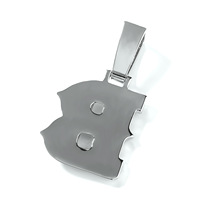 Collier personnalisé avec initiale, motif floral enroulé, pendentif lettre entièrement pavé de baguettes CZ, style Hip Hop Bling, personnalisation OEM/ODM