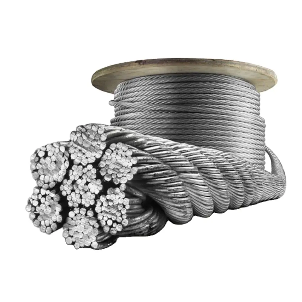 5/32 7x19 Galvanized Aircraft Wire Rope Cable 500 Foot Reel