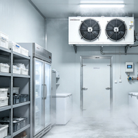 Unité de condensation refroidie par air, unité de réfrigération pour chambre froide, compresseur scroll Emerson 5HP, R410A, économie d'énergie