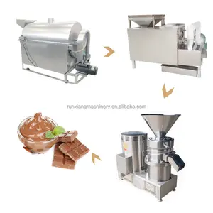 Manual Groundnut Cocoa Nuts Roaster Sorting Dry Roasting Oven Cooling Machine