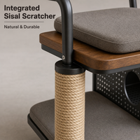 Chaise de bureau avec dossier en rotin, structure métallique, design traditionnel et assise rembourrée