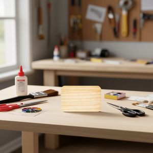 Tavola di Legno Ilan 13x18x0.5 Cm, Plancia Quadrata in Legno per Progetti Artigianali e Fai-da-Te - Product Image 2