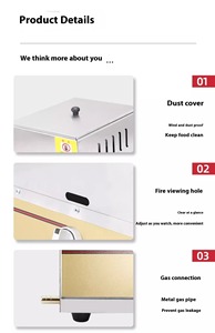 <span class=keywords><strong>Friteuse</strong></span> à <span class=keywords><strong>gaz</strong></span> portable à double réservoir pour la restauration de rue, pour frites, poulet, beignets, équipement de cuisine commercial pour petites entreprises - Product Image 5