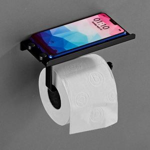 Modern Aluminum Wall Mount <b>Shelf</b> Storage Tissue Paper Roll Holder Phone with Screws <b>for</b> Bathroom and <b>Kitchen</b> - Product Image 5