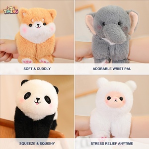 Bracelet slap en peluche, 11 styles animaux, motif chien mignon, en coton PP lavé, doux, à enrouler, cadeau de fête pour <span class=keywords><strong>les</strong></span> 6 ans et plus - Product Image 4