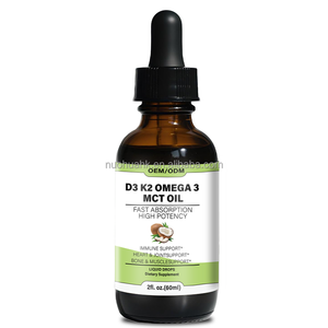 Aceite Líquido MCT Omega 3 D3 K2 en Gotas, 2 fl.oz, Suplemento Líquido Oral para el Apoyo Inmunológico, Cardíaco, Óseo y Articular - Product Image 4