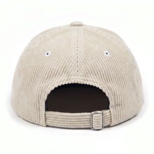 Casquette en velours côtelé non structurée avec logo brodé personnalisé OEM à 5 panneaux et fermeture snapback - Product Image 5