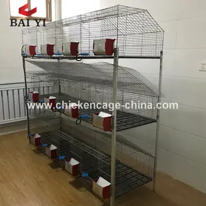 Cage d'élevage de lapin en métal commercial de bonne qualité