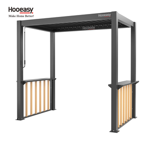 Pérgola de Aluminio para Jardín, Modelo 8610Q, de Hooeasy, Moderna, para Exteriores, con Espacio para Cocina, Barbacoa, Gazebo, Patio Trasero - Product Image 2