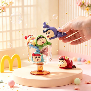 Figuras Coleccionables de la Serie Crayon Shin-chan Gateando de Yu Mo Craft, Caja Sorpresa con 10 Piezas, Lindos Personajes de Dibujos Animados, Regalo Unisex - Product Image 2