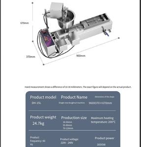 Máquina Eléctrica Comercial Totalmente Automática para Hacer Donuts, Beignets, Donas, Bolas <span class=keywords><strong>de</strong></span> Mochi, <span class=keywords><strong>Molde</strong></span> para Hacer Donuts para Uso en Panadería - Product Image 5