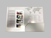 Papier d'art personnalisé à deux plis Utilisation de l'entreprise Présentation Dossier Papier Pamphlet