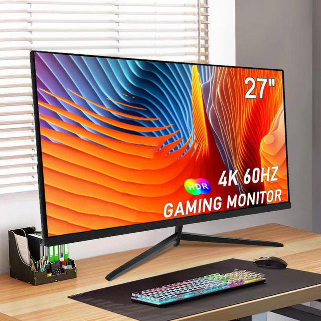 Monitor 27 Inch Curved Borderless Professional 4k Gaming Monitors Lcd Monitors for Desktop