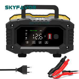 Chargeur de batterie universel intelligent à impulsion rapide 12V 24V 10A pour batteries LiFePO4 et plomb-acide, réparation automatique pour camions, motos et voitures - Product Image 2