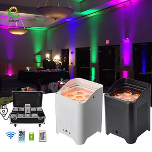 Redsun không dây rgbwy + UV LED pin uplight bằng điều khiển từ xa pin DMX upligt - Product Image 1