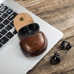Funda Protectora Minimalista de Cuero Genuino para Auriculares Huawei Freeclip, Estuche de Cuero para Auriculares - Product Image 6