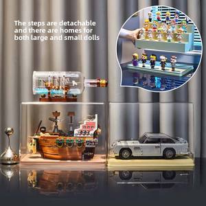 Exhibidor de Juguetes Ecológico Personalizable, Estante de Almacenamiento para Cajas Sorpresa, Vitrina Escalonada para Muñecas, Caja de Exhibición a Prueba de Polvo para <span class=keywords><strong>Lego</strong></span> - Product Image 3