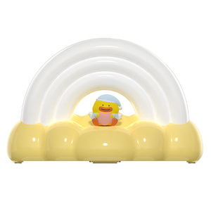 Veilleuse arc-en-ciel <span class=keywords><strong>pour</strong></span> enfants, veilleuse mignonne <span class=keywords><strong>pour</strong></span> enfants, lampe LED ABS à changement de couleur, rechargeable par USB, lampe décorative de chevet - Product Image 2