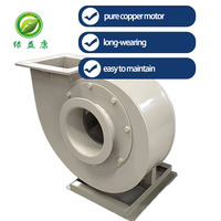 Ventilateur extracteur centrifuge PP anti-acide et anti-alcali, ventilateur de conduit 380V pour le traitement des gaz résiduels