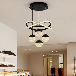 Modern Minimalist LED Chandelier <strong>Light</strong> for <strong>Dining</strong> Living Room Bedroom Staircase-Adjustable Height Gold Finish Aluminum Luxury - Product Image 5