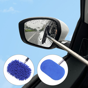 Dégivreur de pare-brise télescopique pour rétroviseur de voiture, anti-bavures, pour éliminer l'eau de la vitre des voitures - Product Image 1