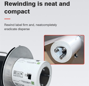 Fyj HD-R7 tự động nhãn Rewinder giấy nhãn rạch quần áo thẻ mã vạch Nhãn dán máy cuộn nhãn - Product Image 4