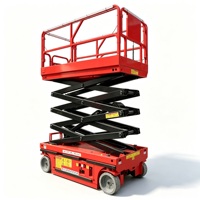 Plateforme élévatrice mobile à ciseaux auto-propulsée, hauteur de travail 10m, charge utile 320kg, 24V, hydraulique, table extensible, acier Q345 au manganèse