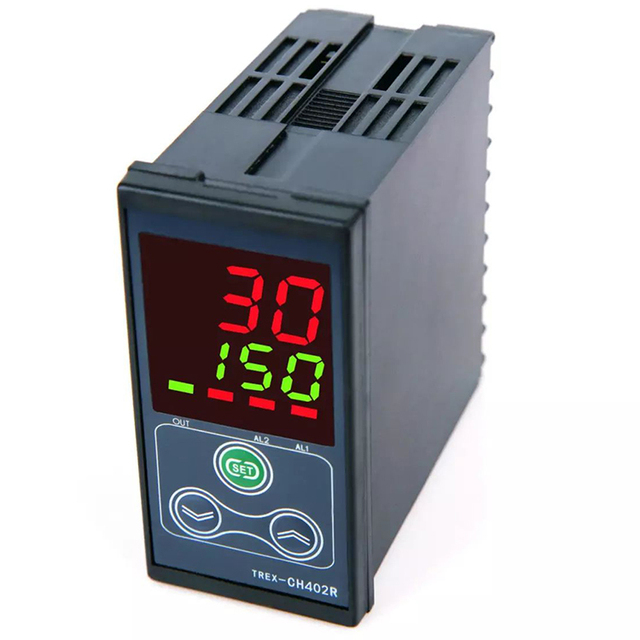 CH412A Industrial Commercial Dual PID Temperature Controllers SSR Digital Temperature Controller Plastic Material OEM ODM