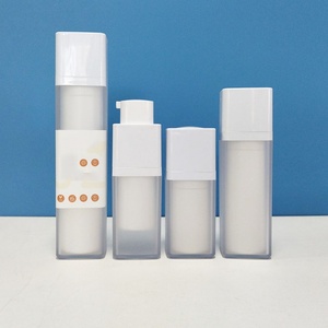 Luxury 15ml 30ml 50ml Empty Double Wall Matte Airless Serum <b>Pump</b> <b>Bottle</b> With Refillable Lotion <b>Bottle</b> - Product Image 1