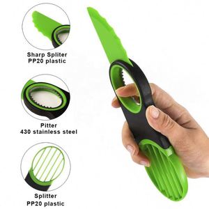 Home Gadgets Food Grade Multifunctional Slicer Avocado <b>Cutter</b> Tool Core Remover Avocado Knife Slicer <b>Cutter</b> - Product Image 5