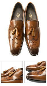 Mocasines de Hombre con Cordones, de Diseño de Lujo, para Primavera/Verano, de Oficina, con Borlas, de Cuero Genuino, Suela de Goma Antideslizante - Product Image 6