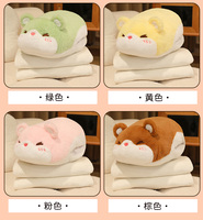 Coussins et oreillers personnalisés 3 en 1, jeté et couverture multifonctionnels, doux et mignons pour les filles et les enfants