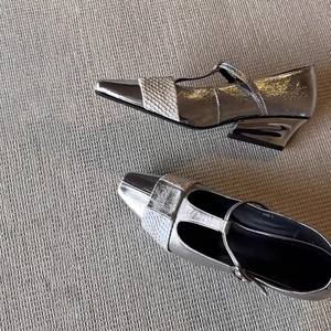 Zapatos de Tacón Mary Jane con Estampado de Leopardo y Parches, Punta Cuadrada, Correa con Hebilla, Diseño Elegante - Product Image 5