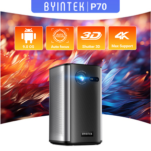 <span class=keywords><strong>Mini</strong></span> <span class=keywords><strong>Proyector</strong></span> <span class=keywords><strong>BYINTEK</strong></span> P70 DLP Android Smart WiFi 3D Portátil para Exteriores 4K de Bolsillo para Cine en Casa y Educación Escolar - Product Image 1