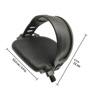 Pedales de Repuesto para <span class=keywords><strong>Bicicleta</strong></span> de Ejercicio, Correa de Goma Antideslizante, Pedales Planos Ajustables, Piezas para <span class=keywords><strong>Bicicleta</strong></span> de Gimnasio al Aire Libre - Product Image 5