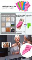 Support de téléphone portable Yimei antidérapant en silicone flexible avec ventouse, étanche, hauteur réglable, forte puissance d'aspiration, pour portefeuille/cartes