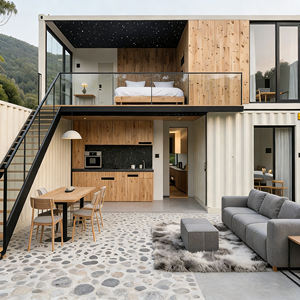 Villa préfabriquée mobile en conteneur pour zone touristique célèbre sur Internet, idéale pour la <span class=keywords><strong>construction</strong></span> temporaire - Product Image 6