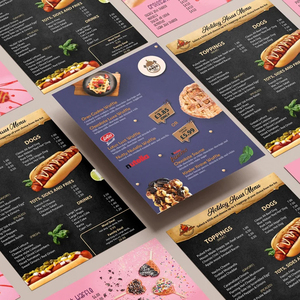 Tùy chỉnh Takeaway giấy đưa ra trình đơn tờ rơi thiết kế dịch vụ in ấn A4 A5 thực phẩm nhà hàng <span class=keywords><strong>menu</strong></span> - Product Image 6