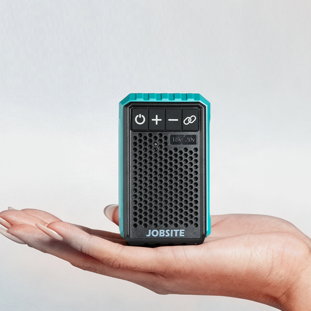 Portable DIY Digital 20V Li-ion Battery Powered Cordless Jobsite USB Small Personal Speaker Pocket Size Wireless Speaker