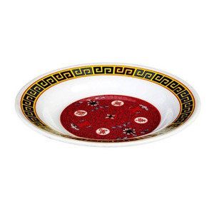 Assiette ronde en mélamine chinoise Longevity SHOU de 10 pouces, vaisselle de service - Product Image 4