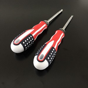 American Flag Handle Extendable <b>Screwdriver</b> Cross Phillips Bit Multi-bit Diy Tool Plastic Handle Anti-Slip Texture Polishing - Product Image 2