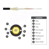 Fábrica al por mayor interior al aire libre 1-12 Core fibra óptica FTTH Drop Cable G652D G657A1 A2 Cables de comunicación de fibra 1km 2km