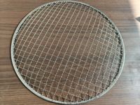 Grille de barbecue ronde en métal jetable pour usage commercial, facile à nettoyer, accessoire pour barbecue à domicile